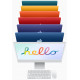 Моноблок Apple iMac 24"Retina 4.5K 256GB 8GPU Blue 2021