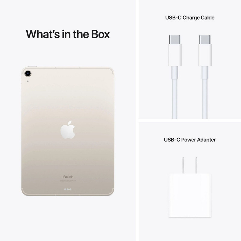 Планшет Apple iPad Air 10.9" Wi-Fi + Cellular 256Gb Starlight