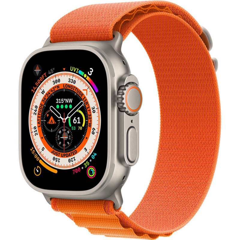 Ремінець Apple Watch 49mm Orange Alpine Loop – Medium