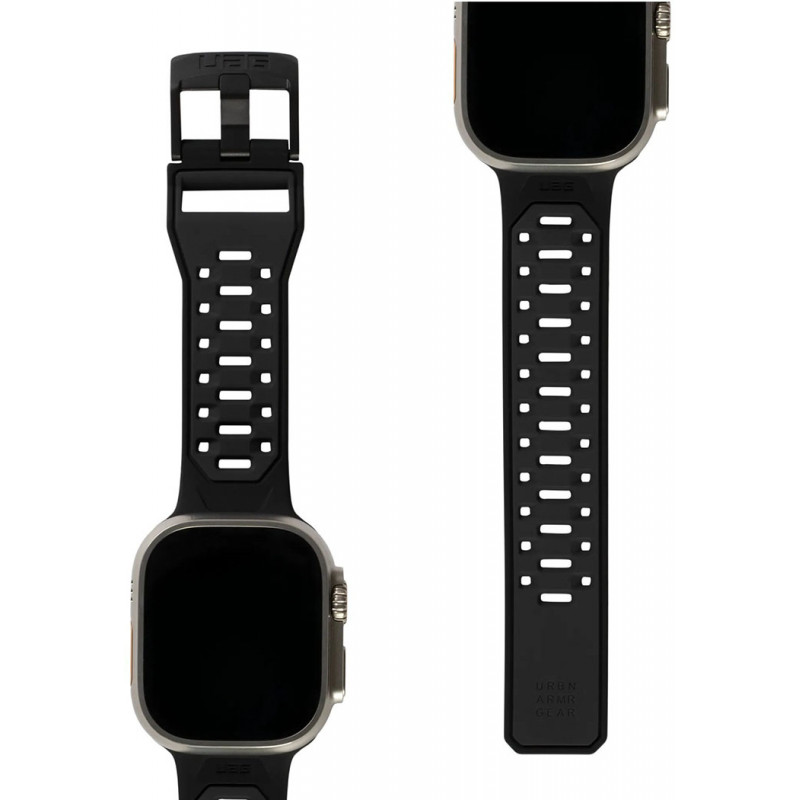 Ремінець UAG для Apple Watch Ultra 49/45/44/42mm Civilian Silicone, Graphite/Black