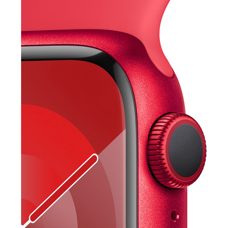 Смартгодинник Apple Watch Series 9 GPS 41mm RED Aluminium Case with RED Sport Band – M/L