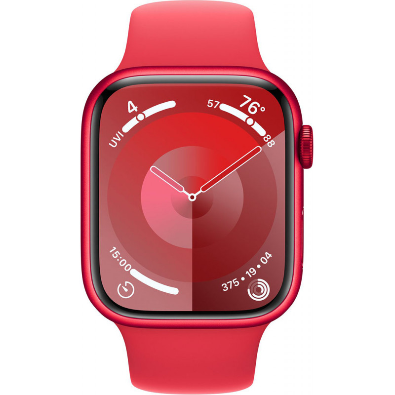 Смартгодинник Apple Watch Series 9 GPS 45mm RED Aluminium Case with RED Sport Band – M/L